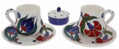 Morning Wind Model Set of 2 Cups - 8x8 - Colorful Coffee Cups