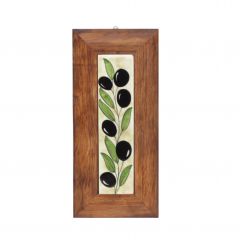 Wooden Olive Pattern Tile Table 13 x 28 Cm - 10x10 - Colorful DECORATIVE OBJECTS