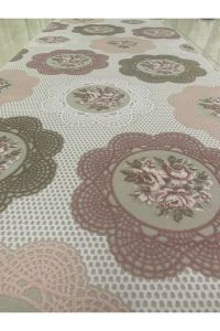 Floral Pattern Acrylic Area Rug 