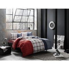 Double Duvet Cover Set Cloud Red