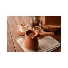 Brown Coffee Pot - 8,5x18 - Brown KETTLES, Clay KETTLES