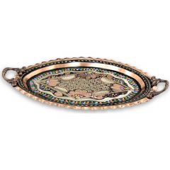 Oval Copper Tray - 40x40 - Copper Trays