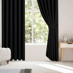 Blackout Non-pleated Black Curtain 100 x 260 cm