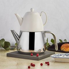 Porcelain Teapot Set - 16x16 - White Teapots