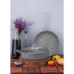 3 Piece Granite Non-Stick Cookware Set