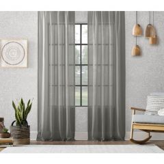 Grey Linen Curtain