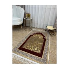 Brilliant Prayer Rug Soft Velvet Texture Non-Slip Leather Base - 120x75 - Colorful Throw Rugs, Fabric Throw Rugs