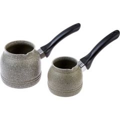 Set of 2 Coffee Pots - 13x23 - Grey KETTLES, Granite KETTLES