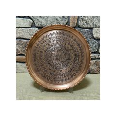 Staple Engraved Copper Tray - 28x28 - Copper Trays