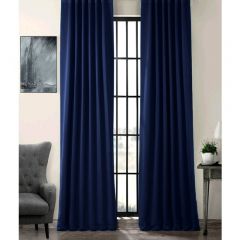 Navy Blue Blackout Backdrop Curtain