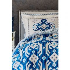 Blue Cotton Double Duvet Cover Set