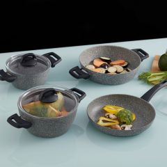 7 Piece Granite Non-Stick Cookware Set