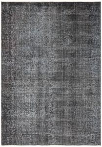 Turkish Rug - Anatolian Hand Knotted Floral Vintage - 234x162 - Grey Living Room Rugs