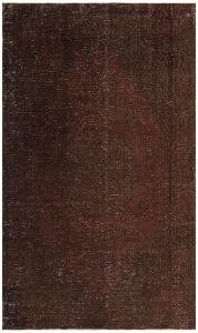 Turkish Rug - Hand Knotted Vintage Rug - 282x173 - Brown Living Room Rugs, Wool Living Room Rugs | Loftry