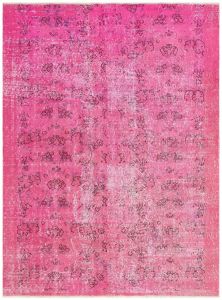 Turkish Rug - Unique Anatolian Hand Knotted Turquoise Color Vintage Rug - 265x174 - Other Living Room Rugs, Wool Living Room Rugs | Loftry