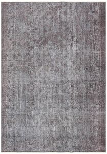 Turkish Rug - Anatolian Hand Knotted Vintage Rug - 227x157 - Grey Living Room Rugs