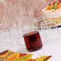 Borosilicate Glass Mug Cup 6 Pieces