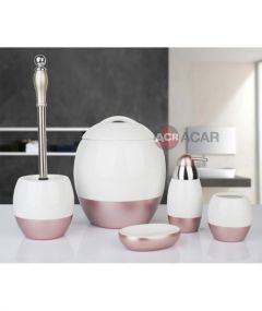 5 Piece Porcelain Bathroom Accessory Set