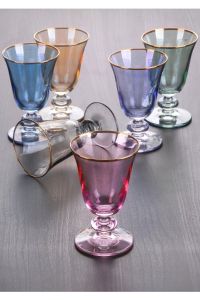 Colored Asorti Dessert Cup 6 Pieces