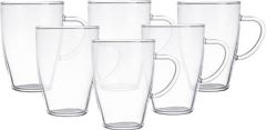Termisil Glass Mug Cup 6 Pieces Large Size