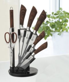 Acar 7-piece Tool Set Kitchen Knife with Rotating Knife Holder