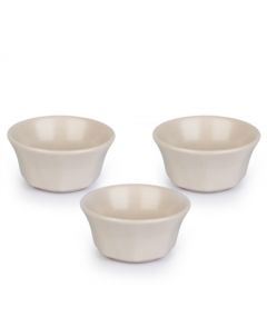 Acar Matte White Appetizer Bowl 6 Pieces