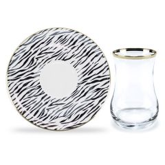 Black and White Zebra Tea Set