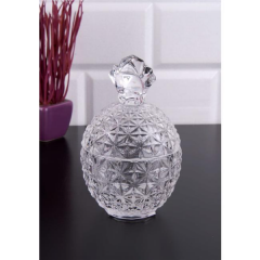 Plain Glass Pineapple Model Sugar Bowl