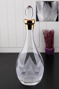 Vertical Line Gold Carafe