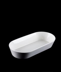 Porcelain Oval Bowl - 32.4 Cm