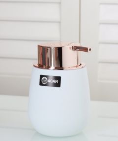 Liquid Soap Dispenser, Rose and White Bathroom Accessories