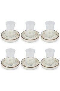 12 Piece Teacup Set Cream