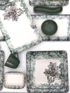 Mint Green 33 Pieces Breakfast Set