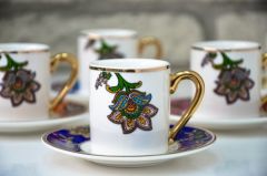 Colorful Porcelain Coffee Cup 6 Pieces