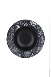 Pasta Plate 6 Pieces Chalk Pattern