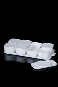 7 Piece Porcelain Covered Breakfast Set