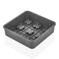 Clover Granite Casting Cake Mold Anthracite Gray