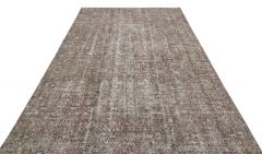Real Hand Woven Vintage Carpet - Brown Area Rugs, Wool Area Rugs