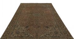 Real Iranian Vintage Tumbled Carpet - 280x200 - Colorful Area Rugs, Wool Area Rugs