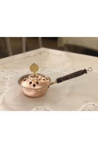 Copper Sauce Pan & Incense Holder & Censer - 18x12 - Copper Saucepans & Saucepots, Copper|Metal Saucepans & Saucepots