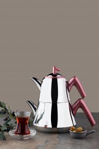 Wonderful Midi Induction Base Teapot Set  - 14x14 - Pink Teapots