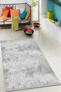 Decorative Tufted White Area Rug