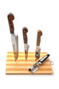 3-Piece Knife Set & Sharpener