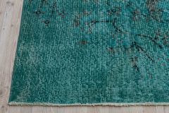 Unique Anatolian Vintage Antique Carpet - 259x175 – Blue Area Rugs