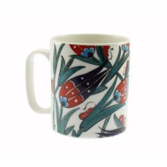 Porcelain Authentic Traditional Tulip Mug - 8x8 - Blue and White Mugs