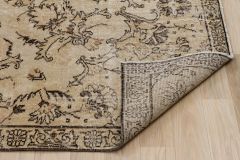 Modern Classic Vintage Hand Woven Antique Carpet - 271x166 - Colorful Area Rugs, Wool Area Rugs