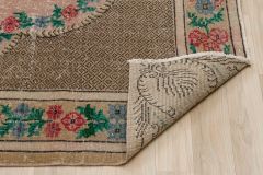 Classic Floral Real Modern Vintage Hand Knitted Carpet - 248x154 - Colorful Area Rugs, Wool Area Rugs