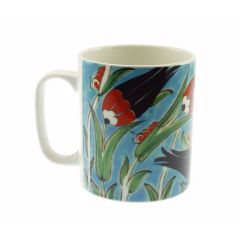 Porcelain Authentic Tulip Patterned Mug - 8x8 - Colorful Mugs