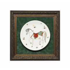Porcelain Authentic Horse Pattern Painting - 57x57 - Colorful Wall Decors