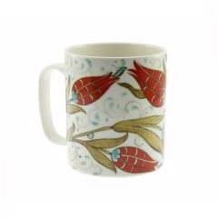 Porcelain Authentic Tulips Mug - 8x8 - Red Mugs